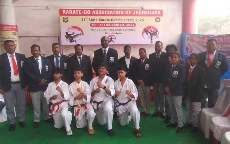 11वीं राज्य कराटे चैंपियनशिप का समापन, पूर्वी सिंहभूम सांसद ने किया पदक वितरण