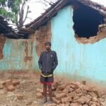 मझगांव थाना क्षेत्र में जंगली हाथियों का आतंक, घर और धान को भारी नुकसान