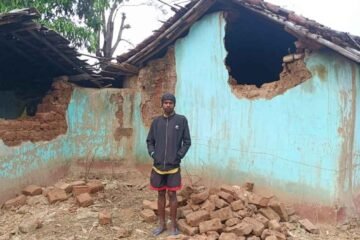 मझगांव थाना क्षेत्र में जंगली हाथियों का आतंक, घर और धान को भारी नुकसान