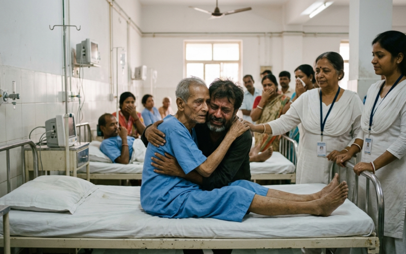 चाईबासा सदर अस्पताल में 40 साल बाद पिता-पुत्र का भावुक मिलन