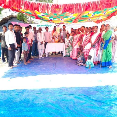 बांझीकुसुम में डॉ. अंबेडकर जयंती पर ग्राम सभा का आयोजन, संविधान के अधिकारों पर जागरूकता